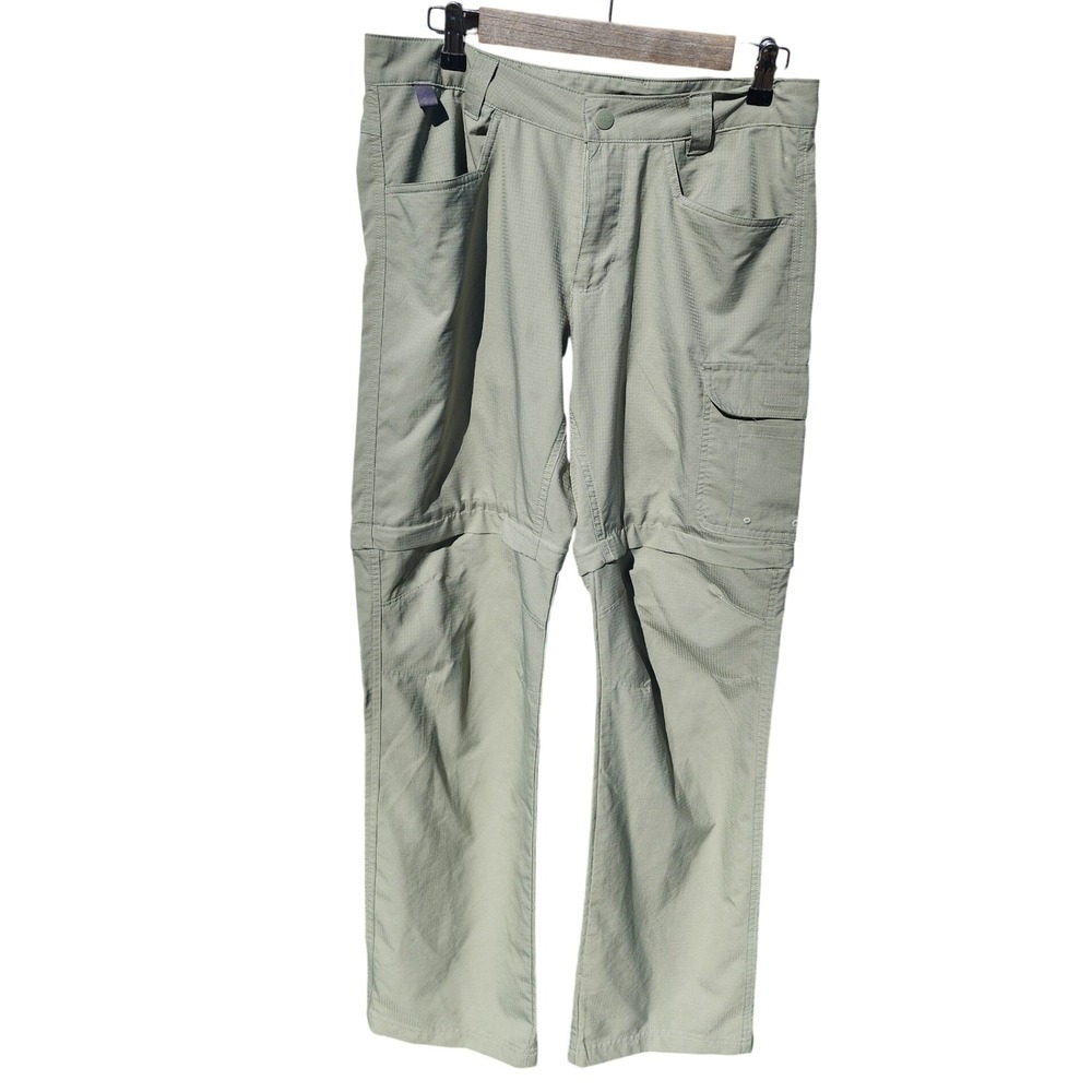 Columbia PFG Convertible Cargo Pants Mens 32x32 Sage Green Fishing Hiking FM6345